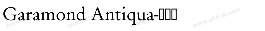 Garamond Antiqua字体转换